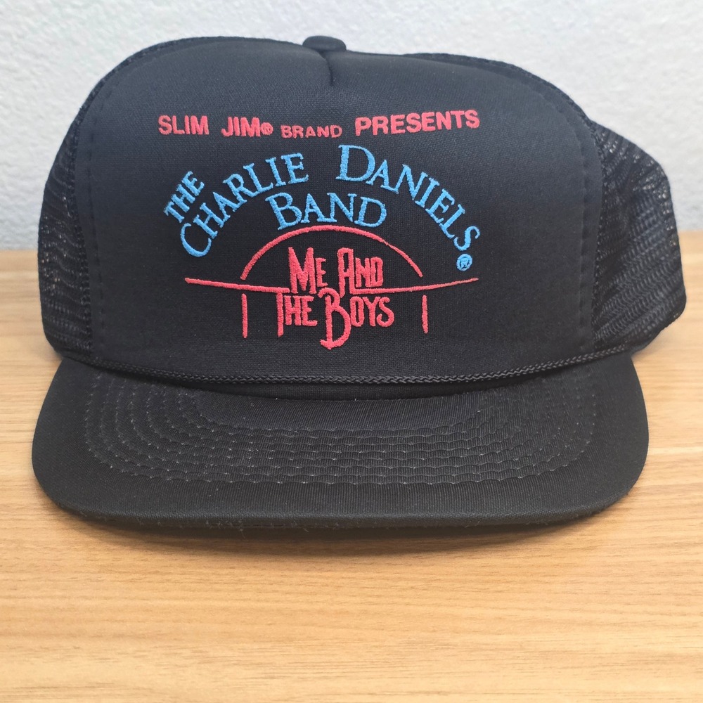 The Charlie Daniels Band Snapback Hat Cap Me And The Boys Slim Jim Vintage 1980s